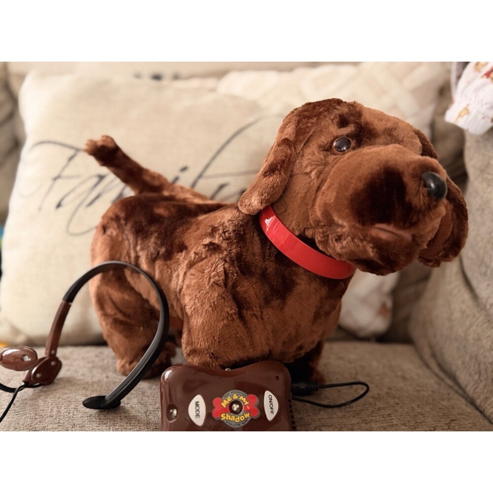 MGA Me & My Shadow Chocolate Lab Interactive Puppy Dog Plush Electronic Pet Toy